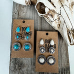 3 Pair Western Earring Set