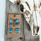 3 Pair Western Earring Set