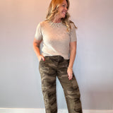 Ashton Wide Leg Barrel in Camo