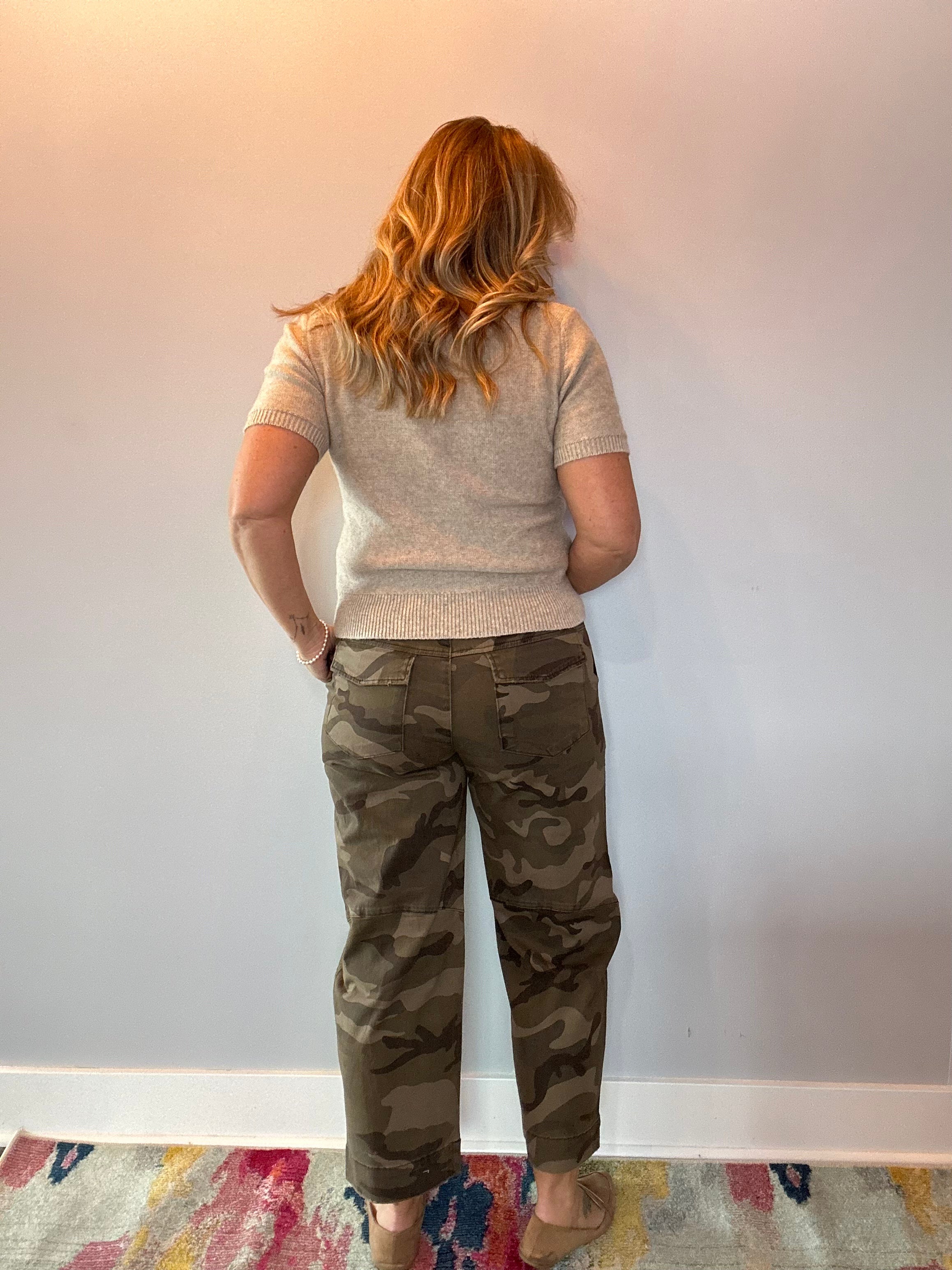 Ashton Wide Leg Barrel in Camo