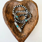 Aztec Boho Western Concho Stretch Bracelet