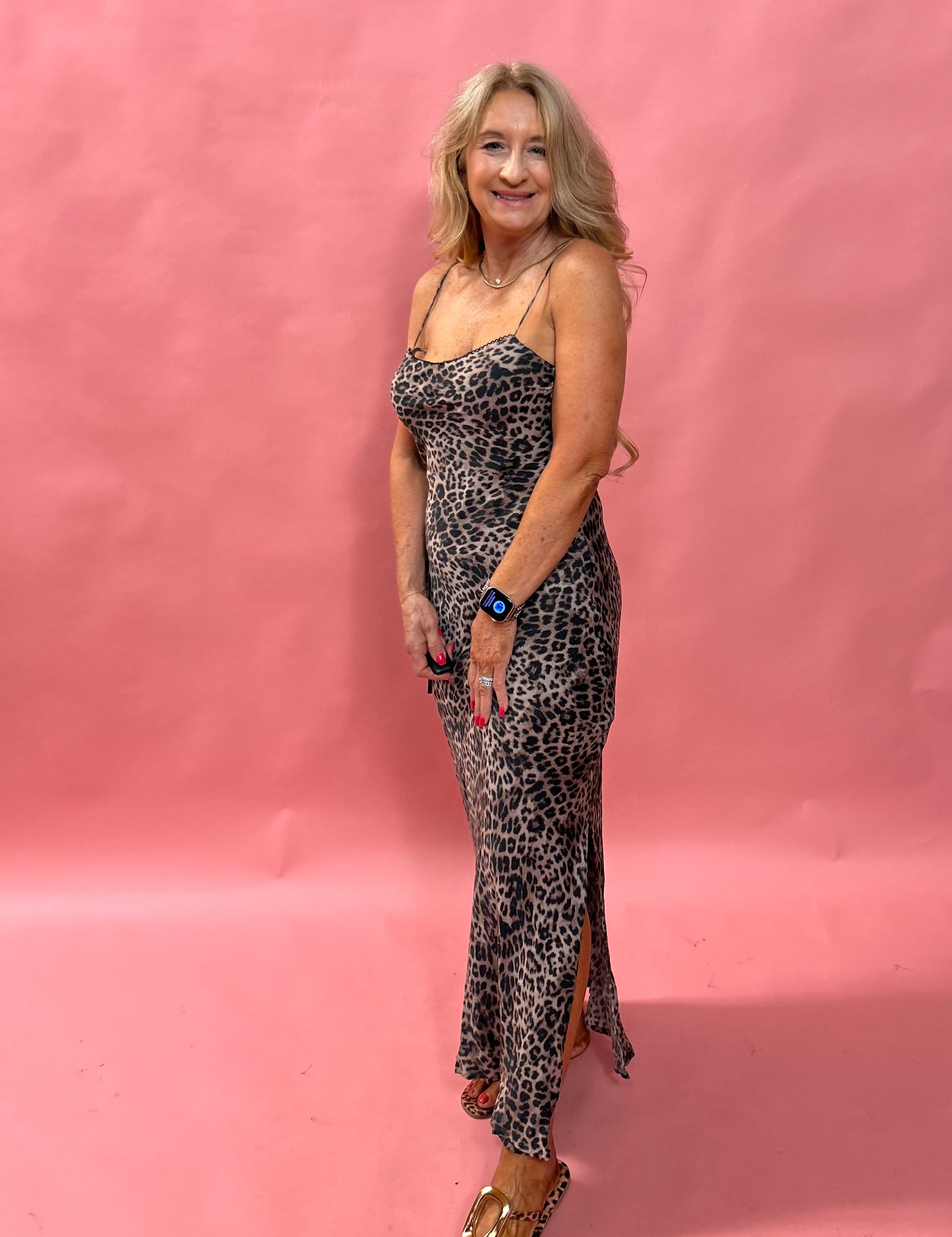 Cielo Leopard Midi Dress - Shabby 2 Chic Boutiques