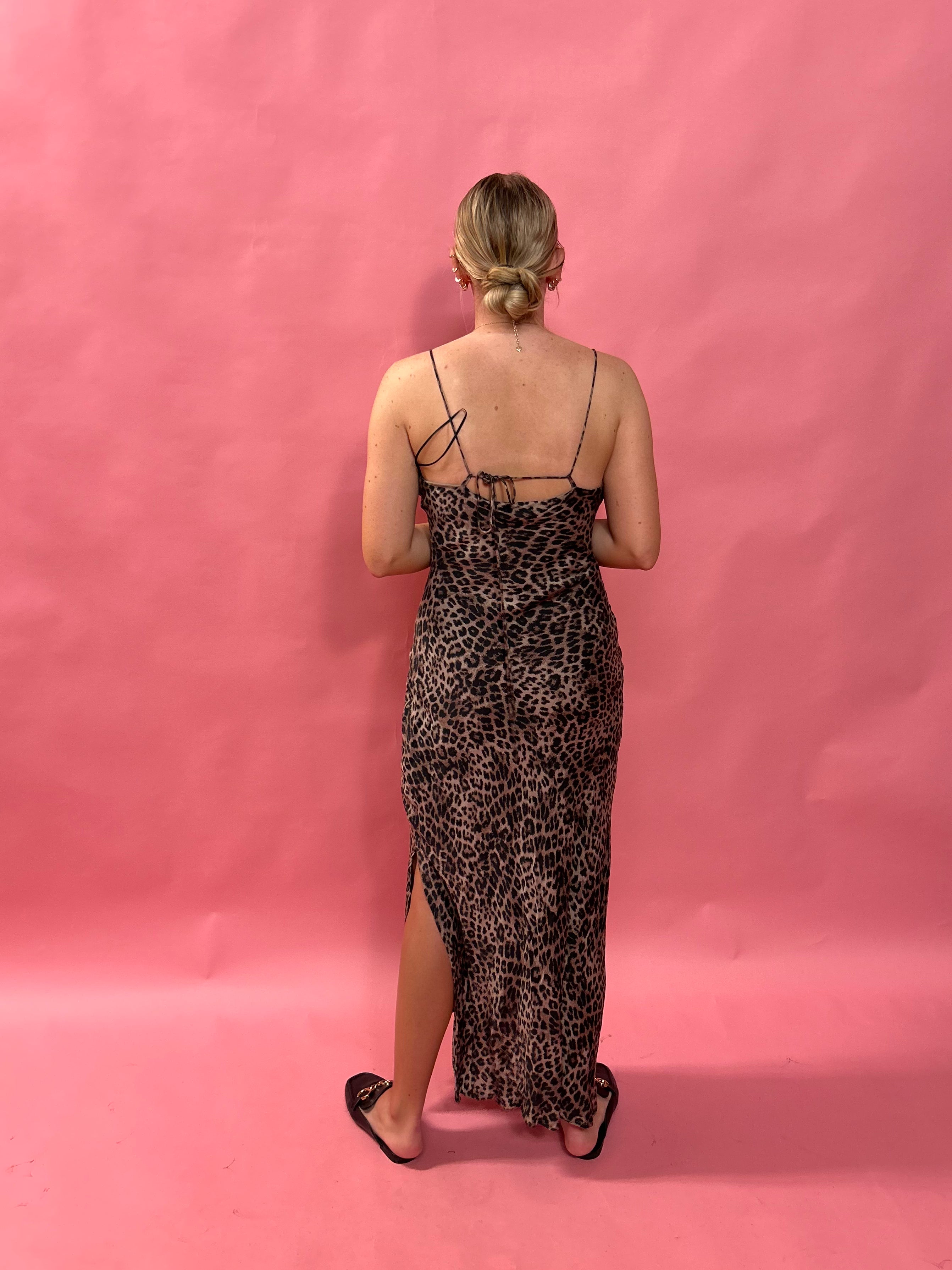 Cielo Leopard Midi Dress - Shabby 2 Chic Boutiques