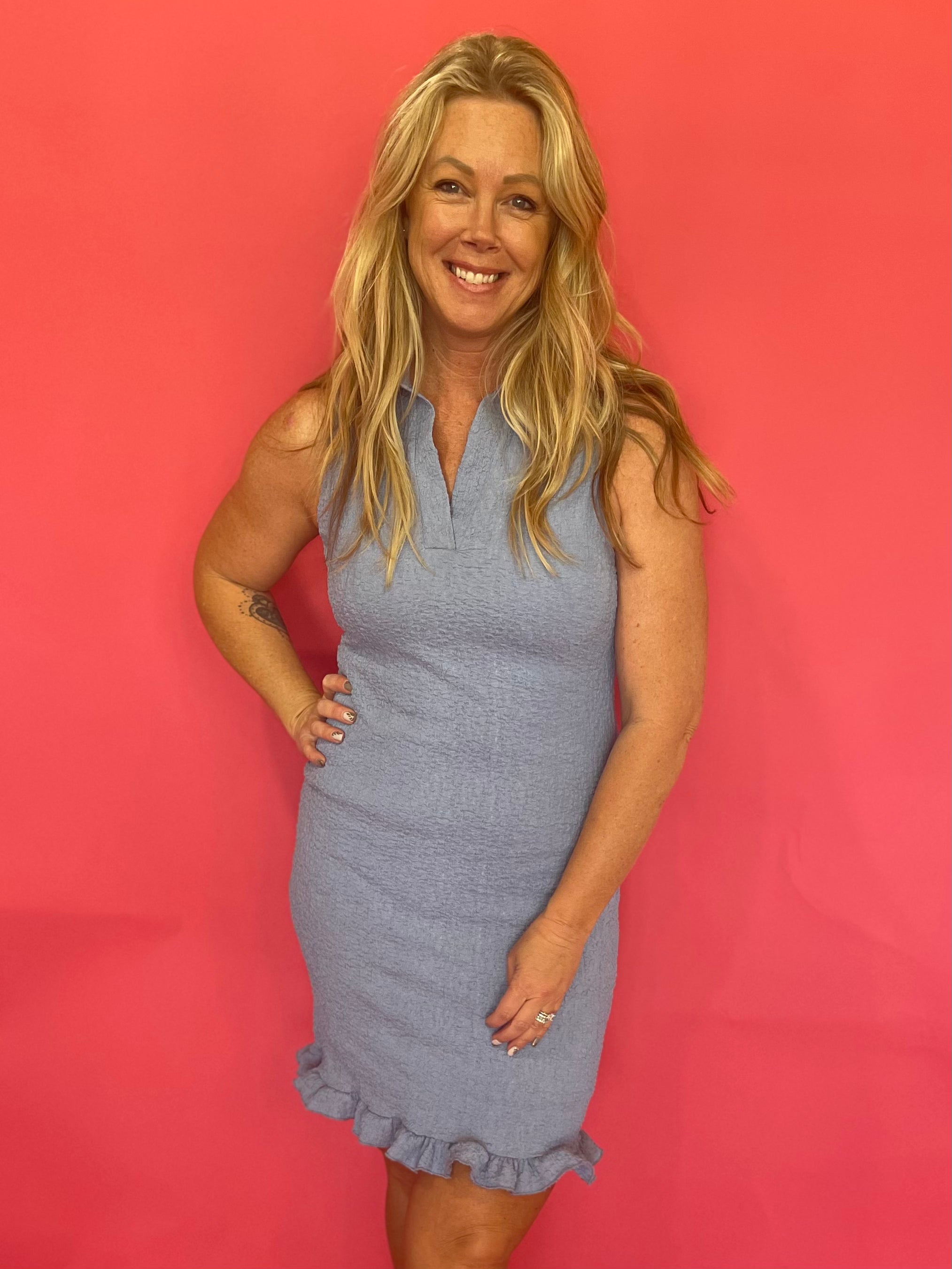Coastal Confidence Collared Dress