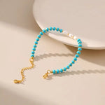 Coastal Glow Turquoise & Pearl Bracelet