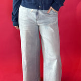 Easy Street Tie-Front Denim Pants
