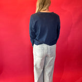 Easy Street Tie-Front Denim Pants