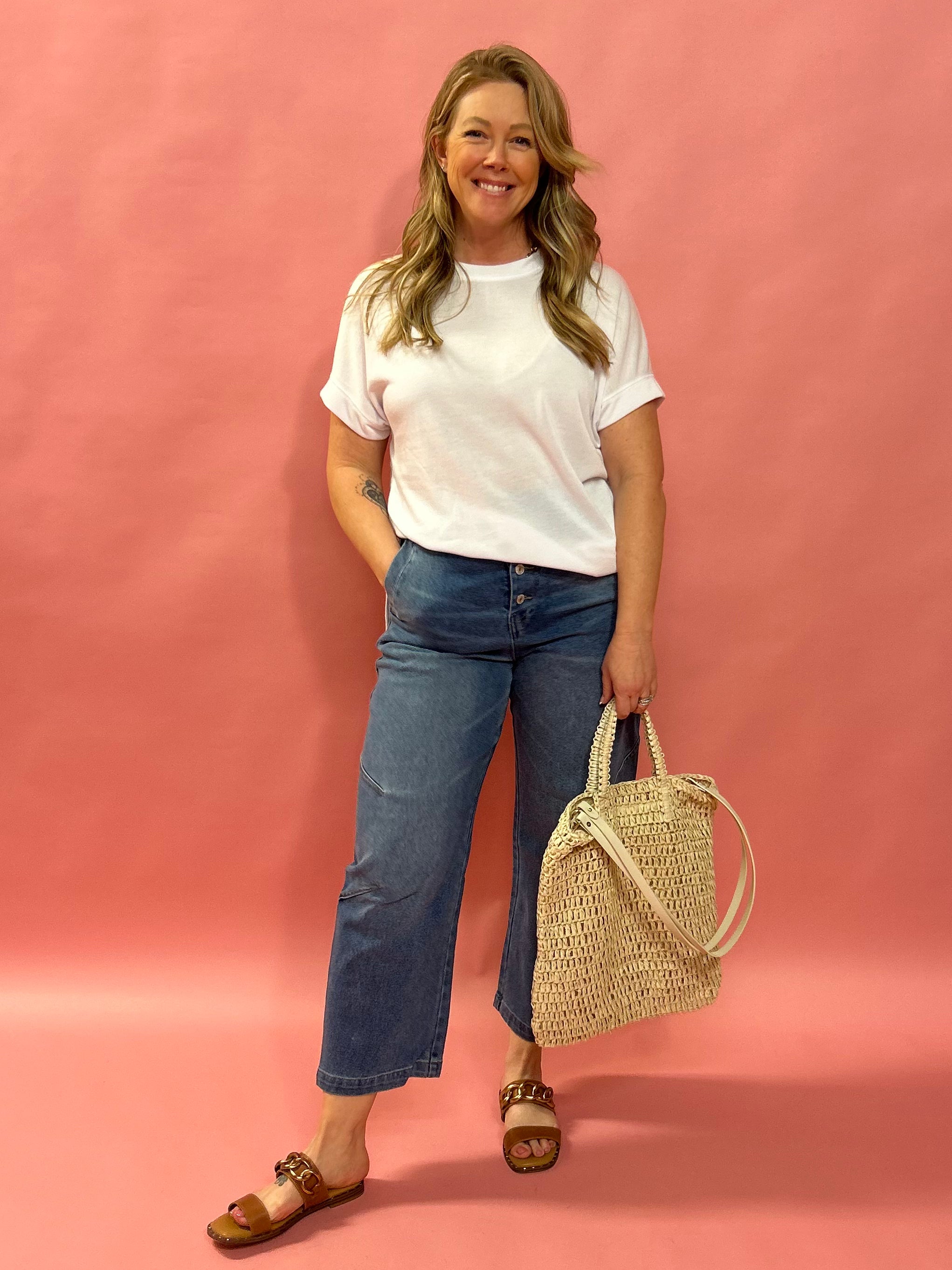 Easygoing Barrel Leg Denim – Light Wash