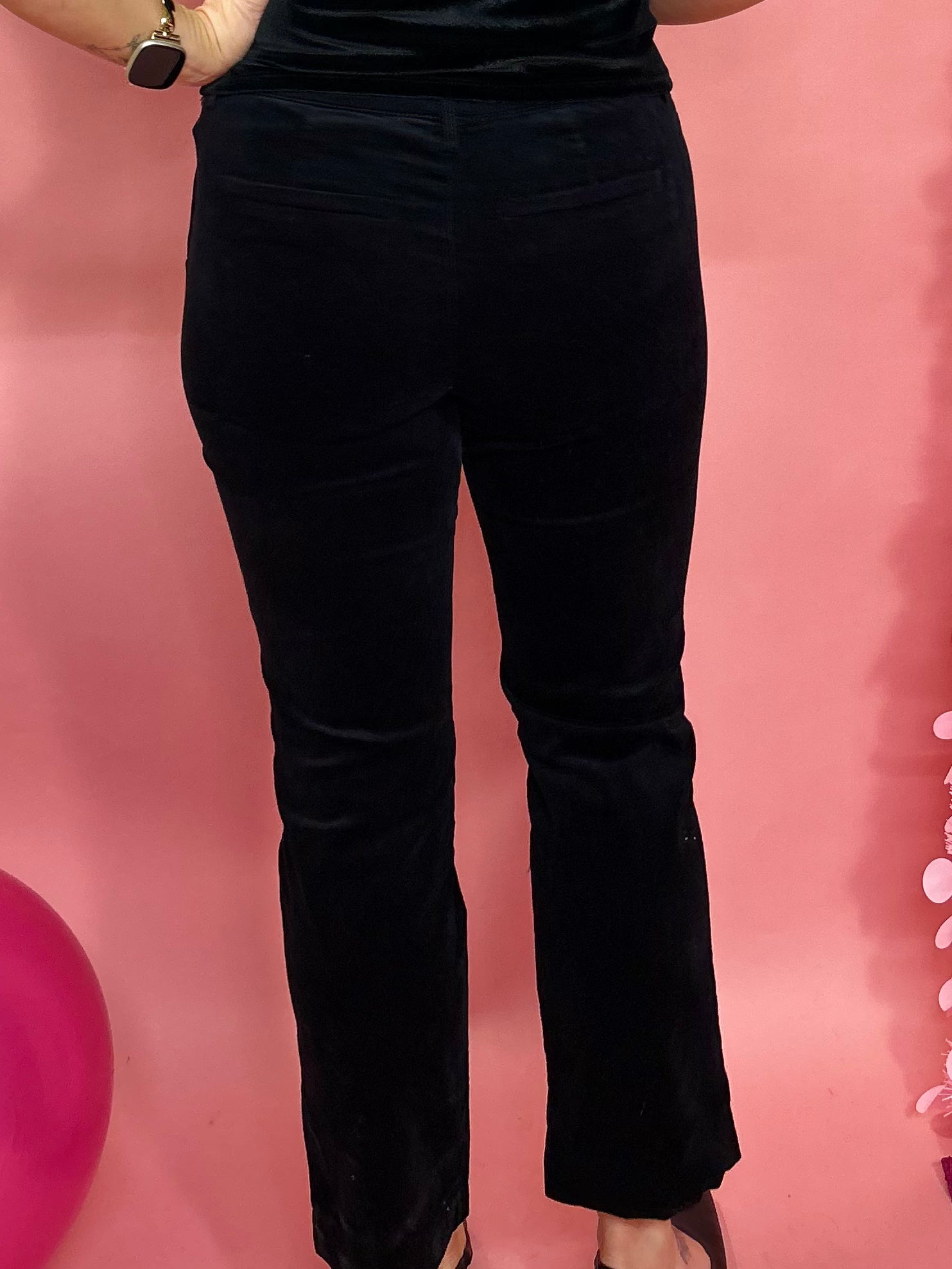 Elizabeth High Rise Velveteen Trouser
