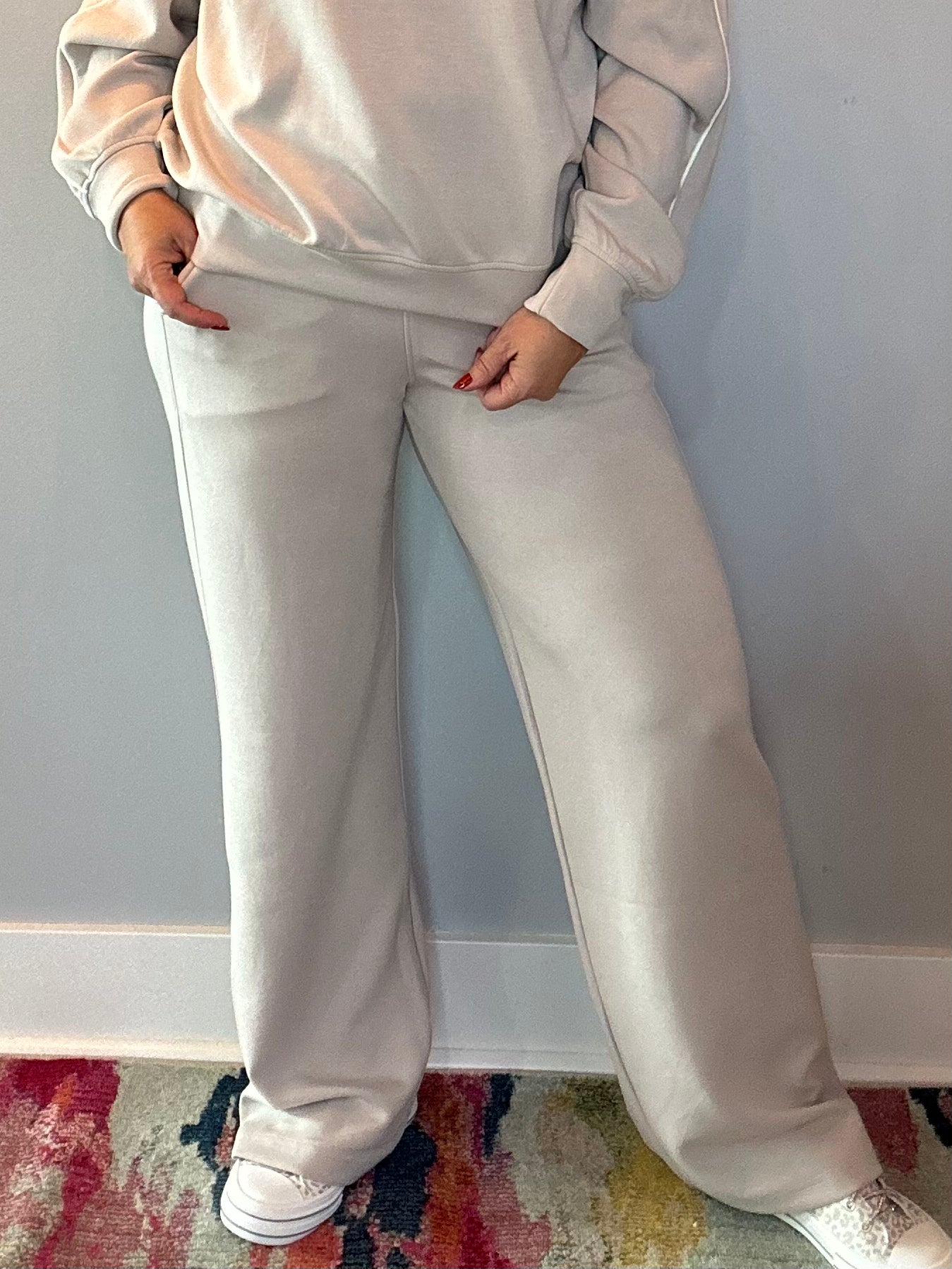 Everyday Ease Modal Wide-Leg Pants in Taupe