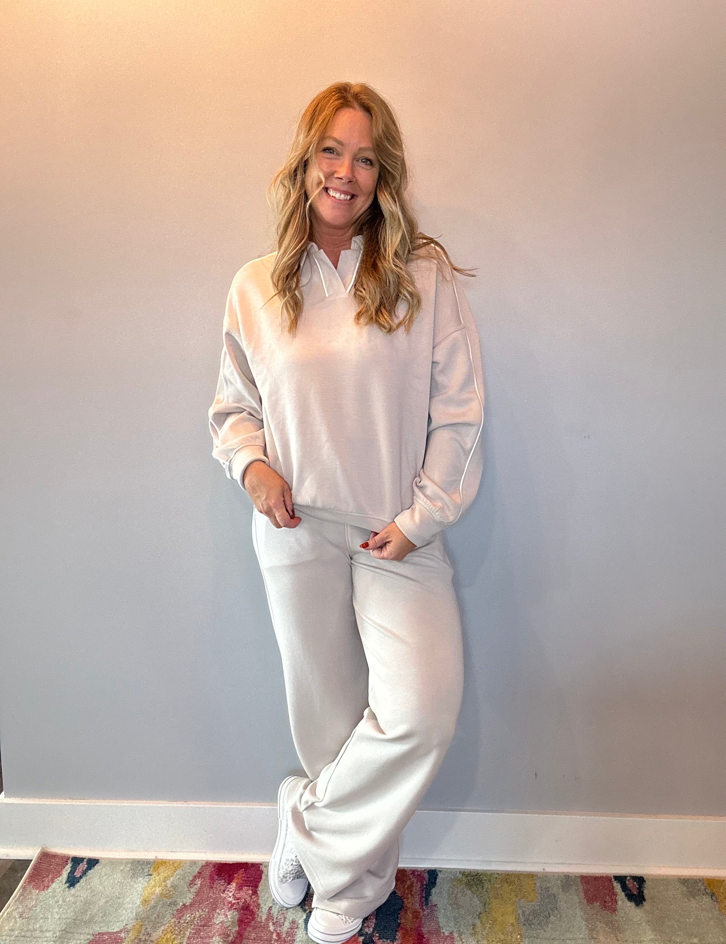 Everyday Ease Modal Wide-Leg Pants in Taupe