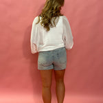 Everyday Hi-Rise Denim Short in Faded Indingo