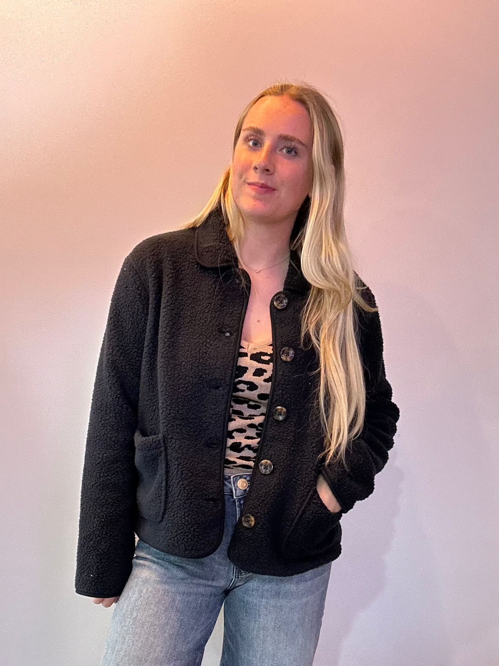Frostline Sherpa Jacket in Navy