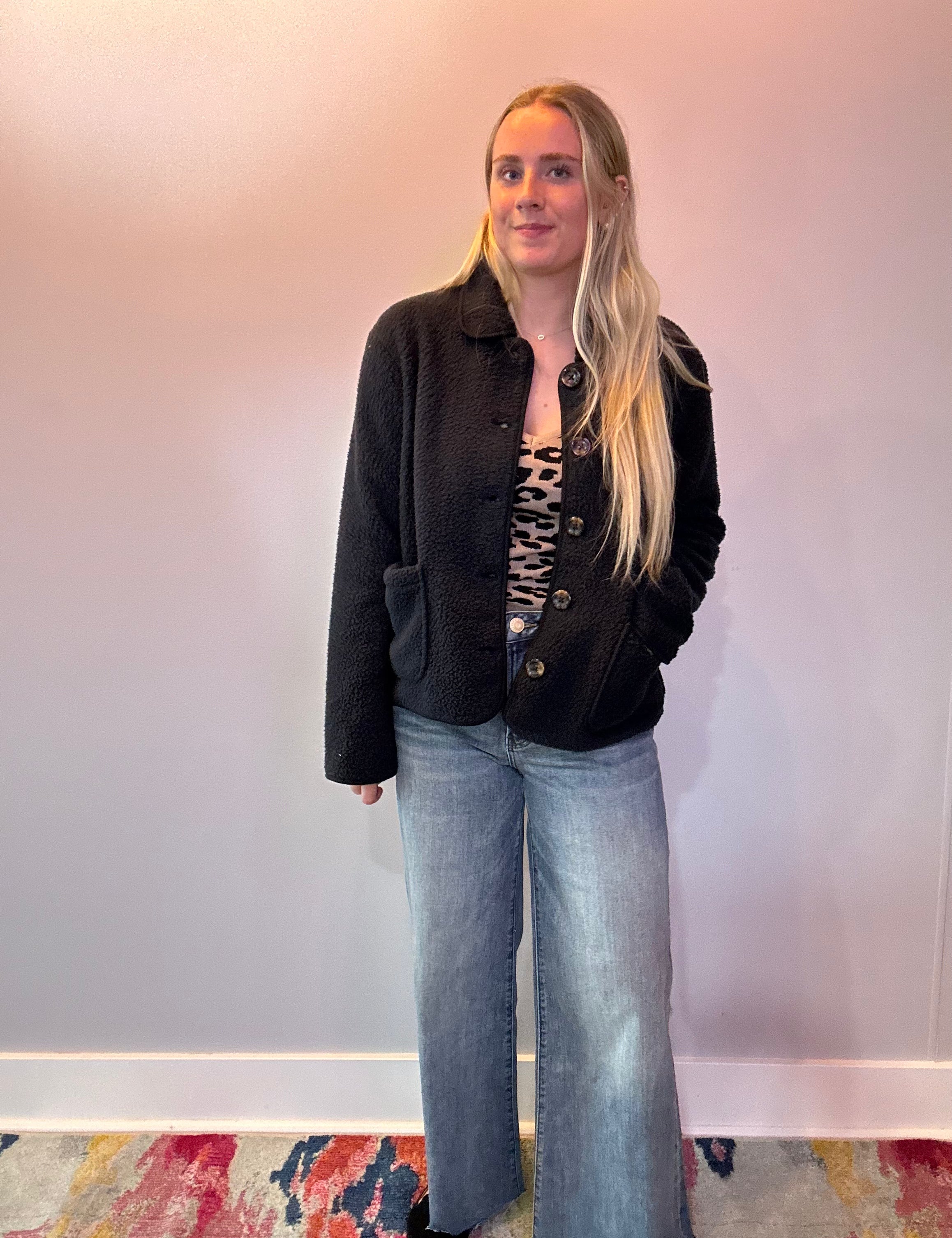 Frostline Sherpa Jacket in Navy