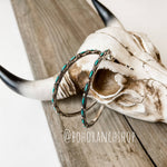 Hoop Turquoise Stone Earrings