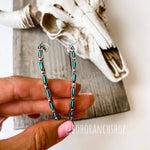 Hoop Turquoise Stone Earrings