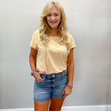 Jane High Rise Short Distinguished with a Medium Wash