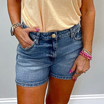 Jane High Rise Short Distinguished with a Medium Wash