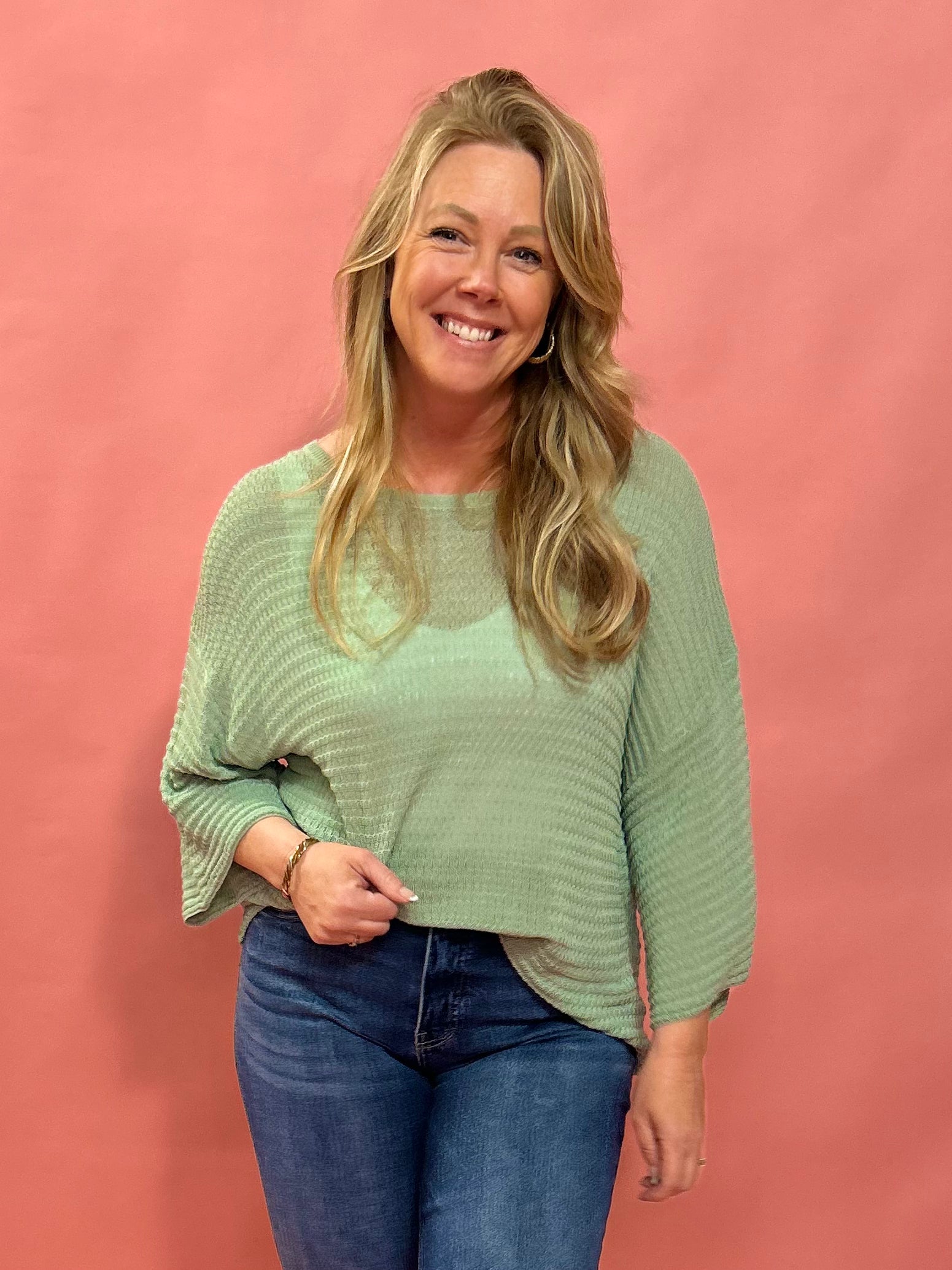 Kerry Relaxed Sweater in Sage