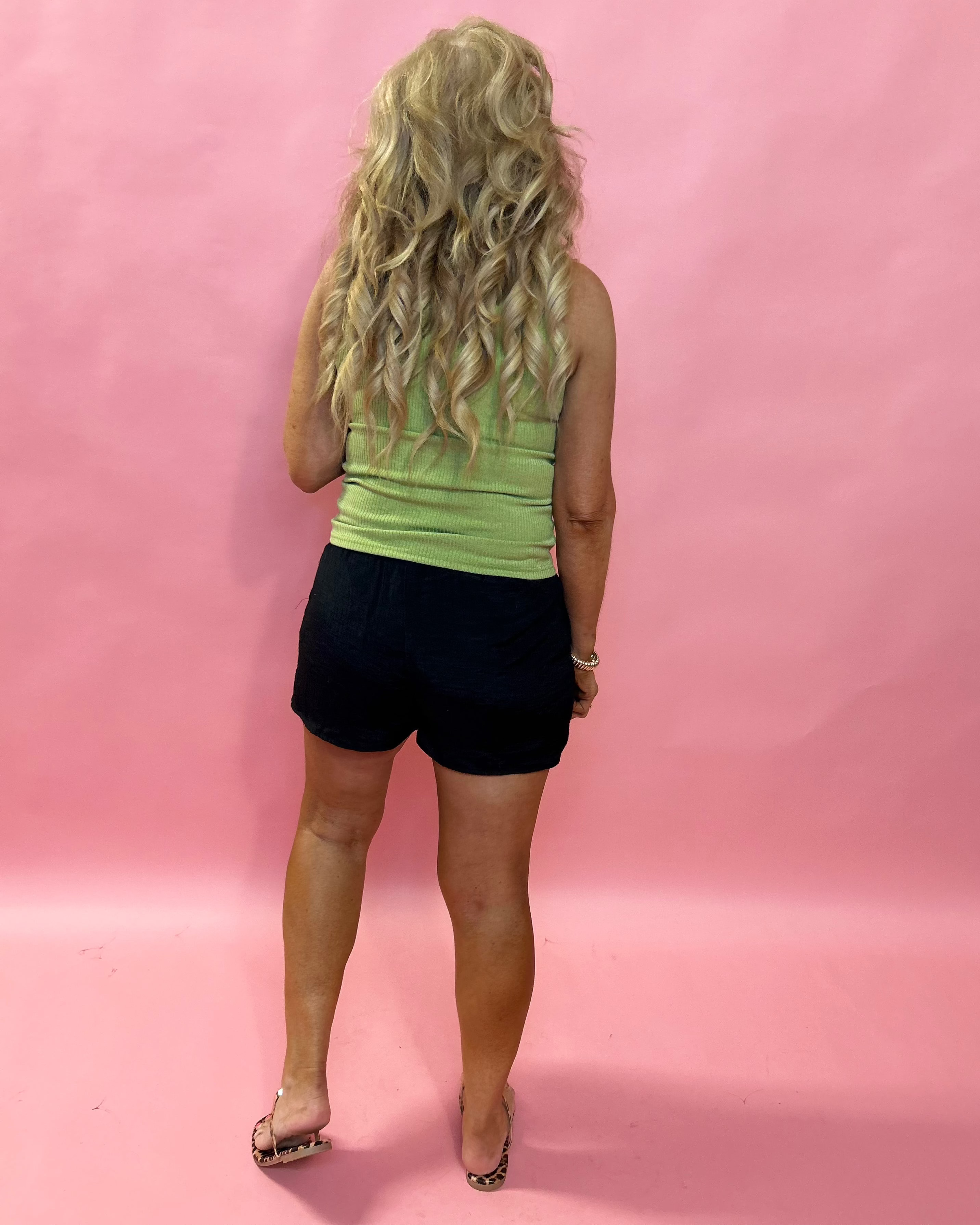 Kori Ribbed Knit Tank in Light Olive