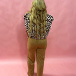 Luxe Drape Faux Suede Wide Leg Pants