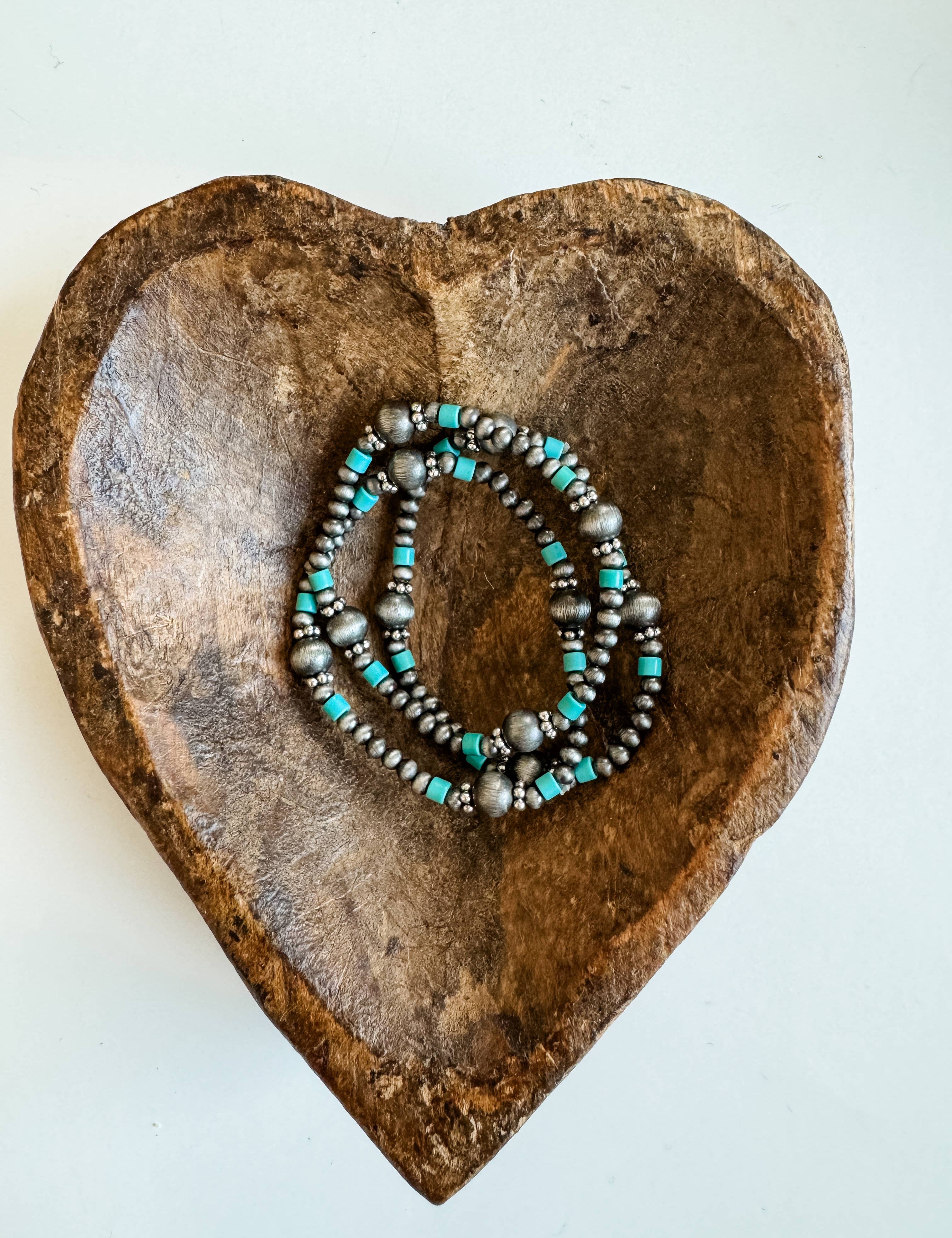Navajo Bead Inspired Stretch Bracelets