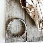 Navajo Style Pearl with Concho Stretch Bracelet