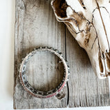 Navajo Style Pearl with Concho Stretch Bracelet