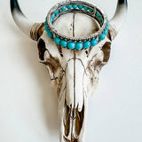 Navajo Style Pearl with Concho Stretch Bracelet