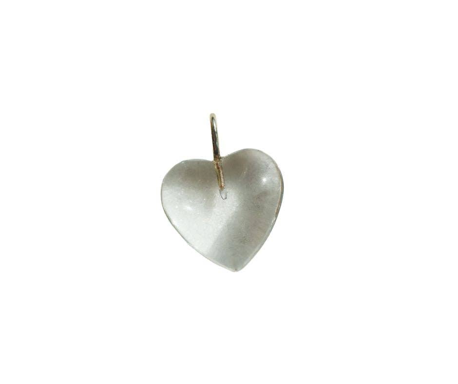 Palm Beach Stone Heart Charm in Crystalline