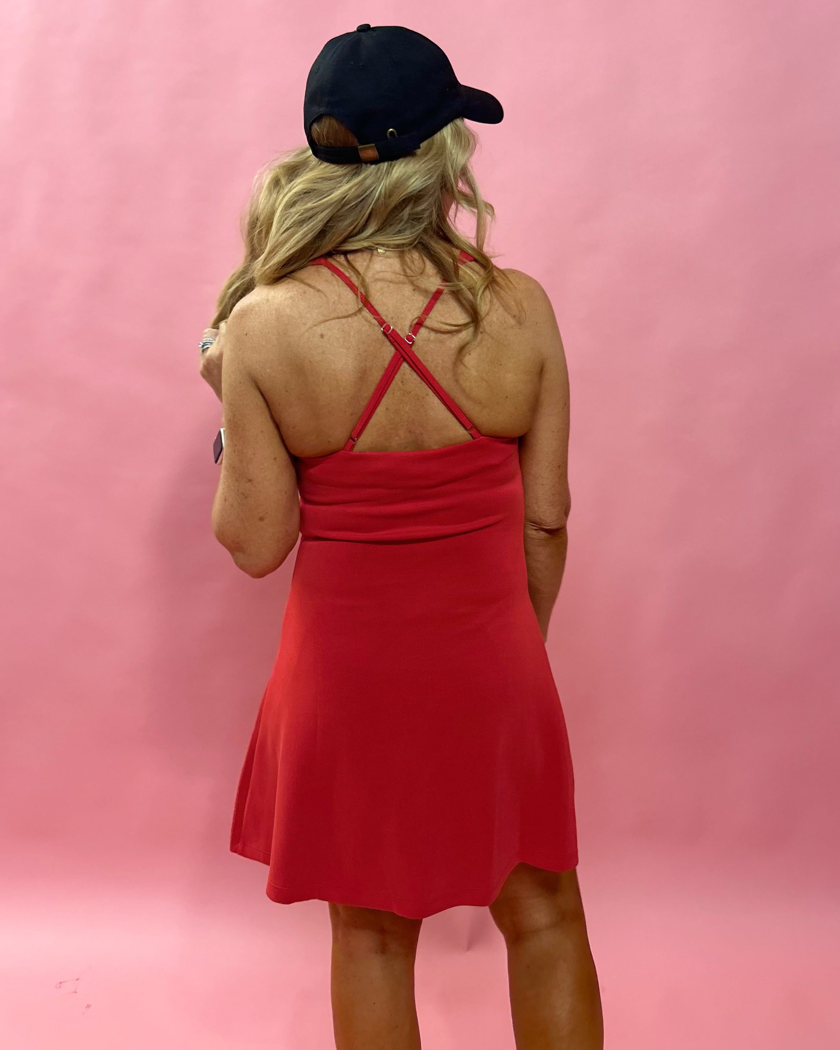 Power Move Active Dress in Red