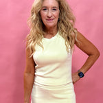 Soft Modal Sleeveless Top in Mint Green