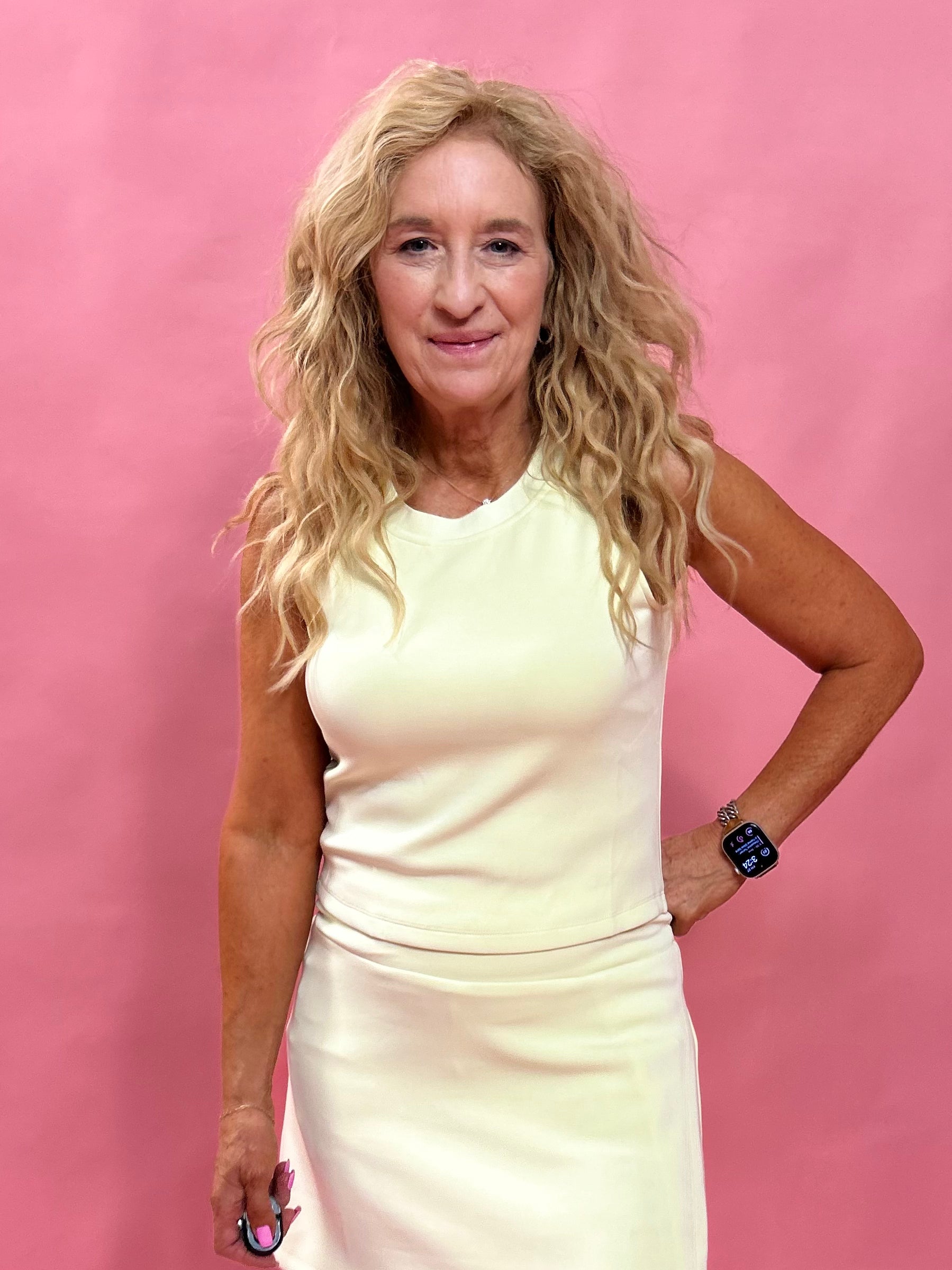 Soft Modal Sleeveless Top in Mint Green