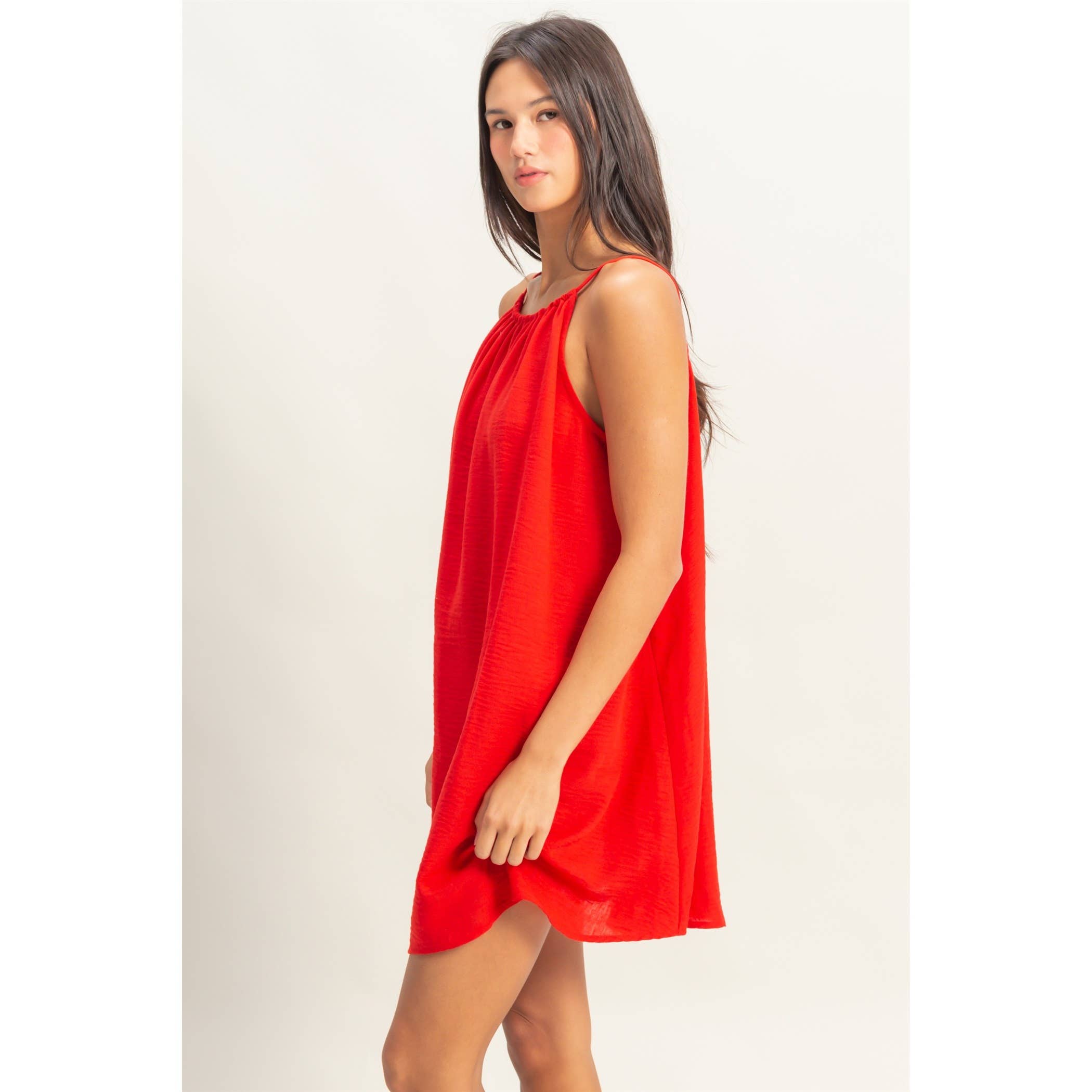 Sunshine Picnic Dress Mini Dress in Red