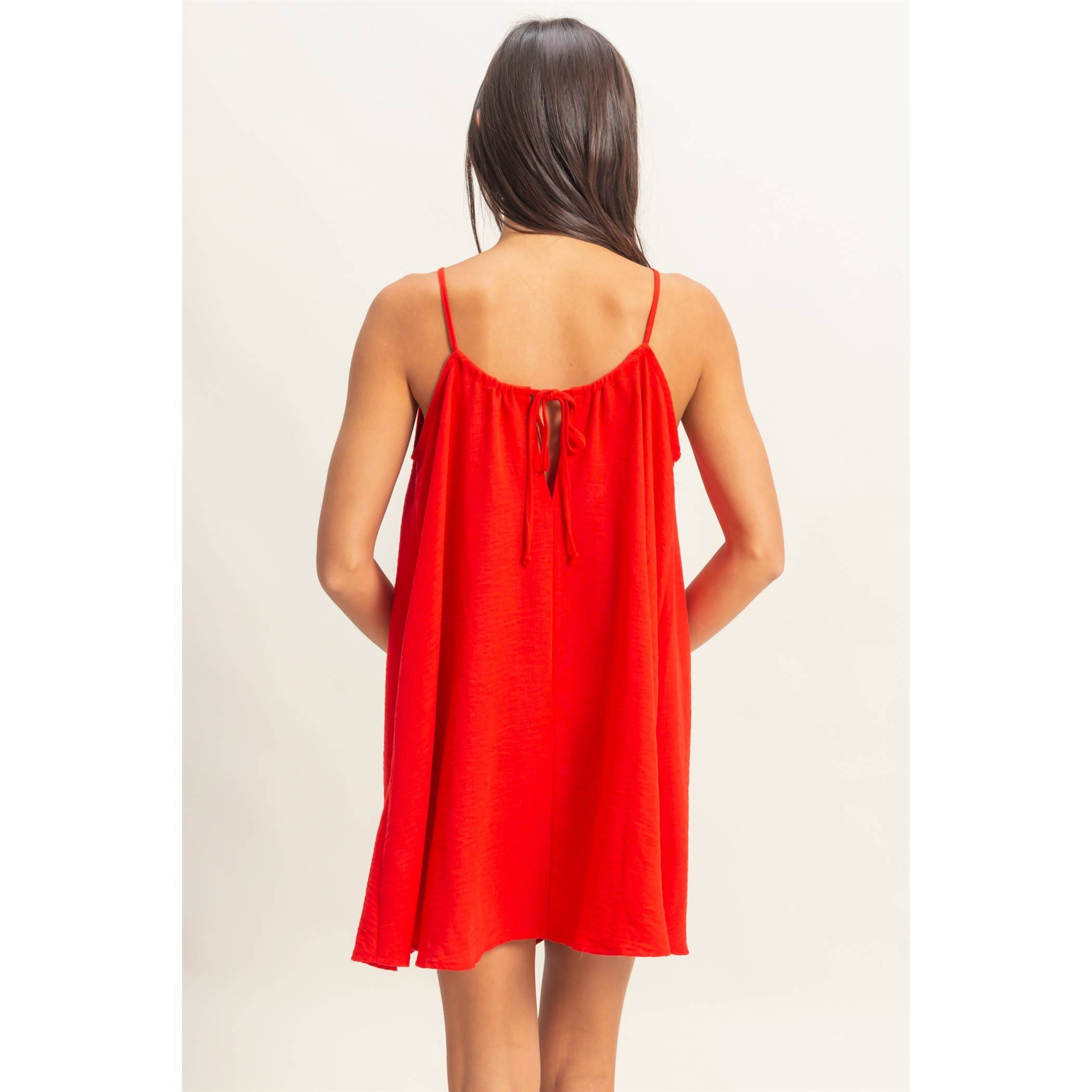 Sunshine Picnic Dress Mini Dress in Red