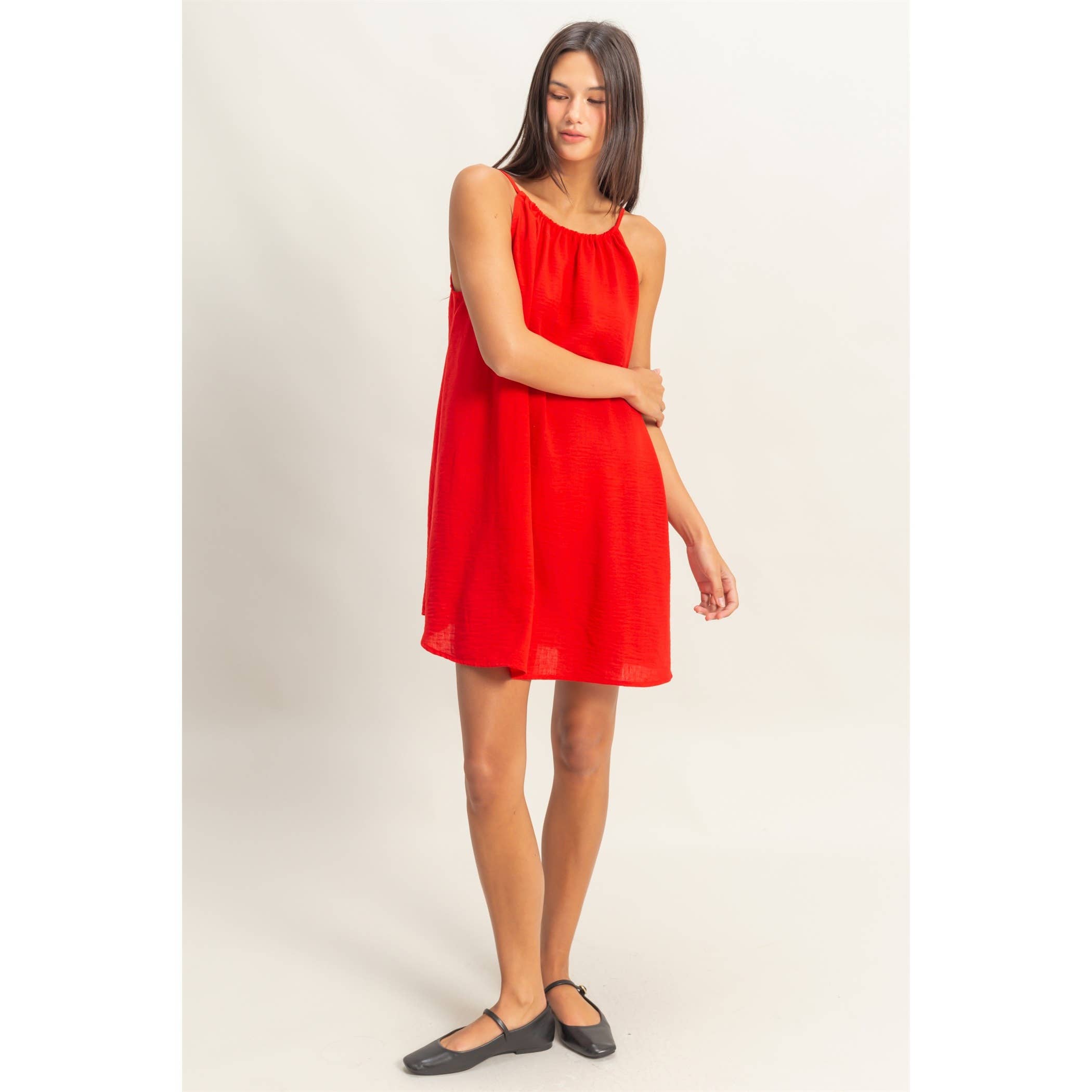 Sunshine Picnic Dress Mini Dress in Red