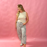 Tera Top Ribbed Knit in Viscose-Nylon