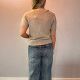 The Effortless Knit Crew in Brown