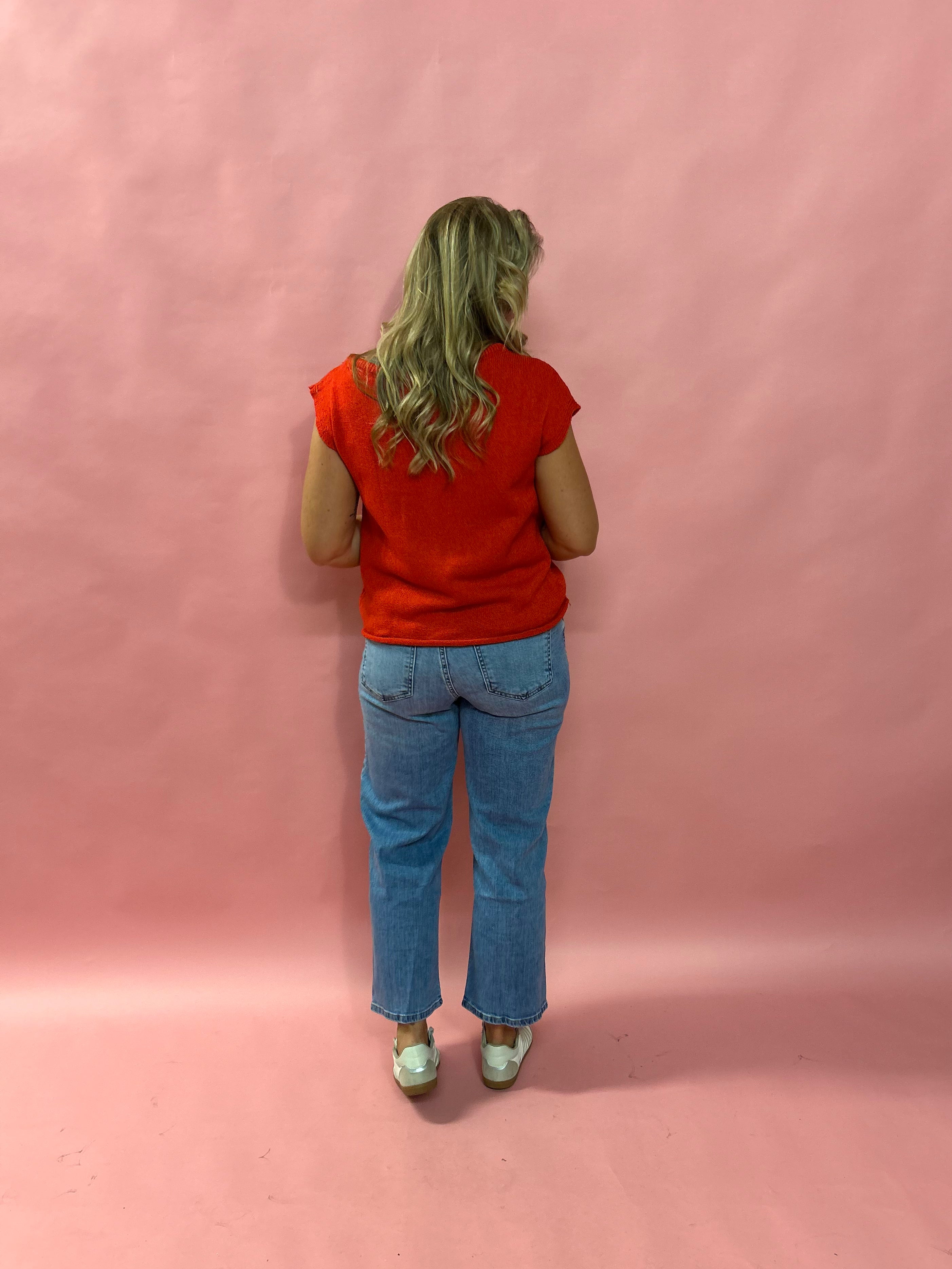The Heart & Soul Knit Sweater in Red