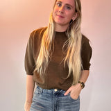 The Sutton Sweater Top in Olive