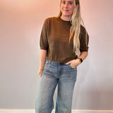 The Sutton Sweater Top in Olive