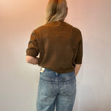 The Sutton Sweater Top in Olive