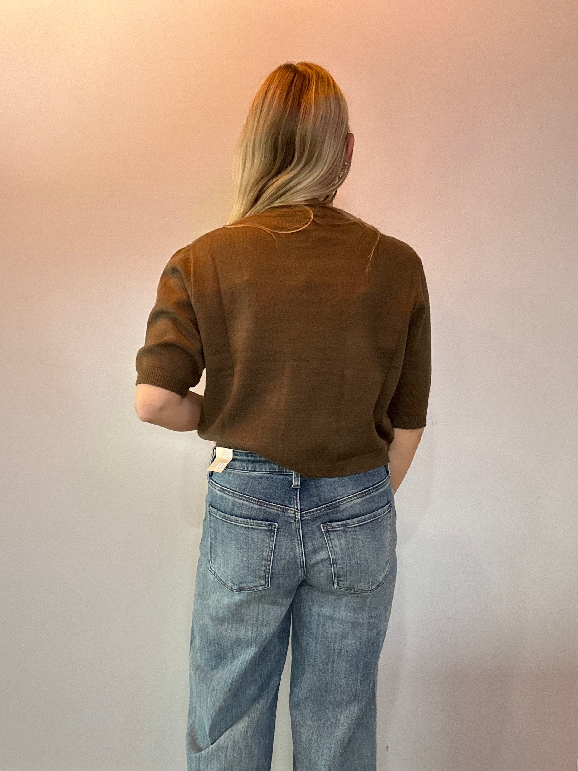 The Sutton Sweater Top in Olive