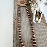 Western 10mm Navajo Style Pearl Necklace