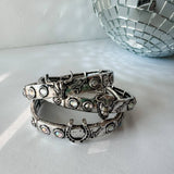 Western Boho Turquoise Stone Stackable Stretch Bracelet