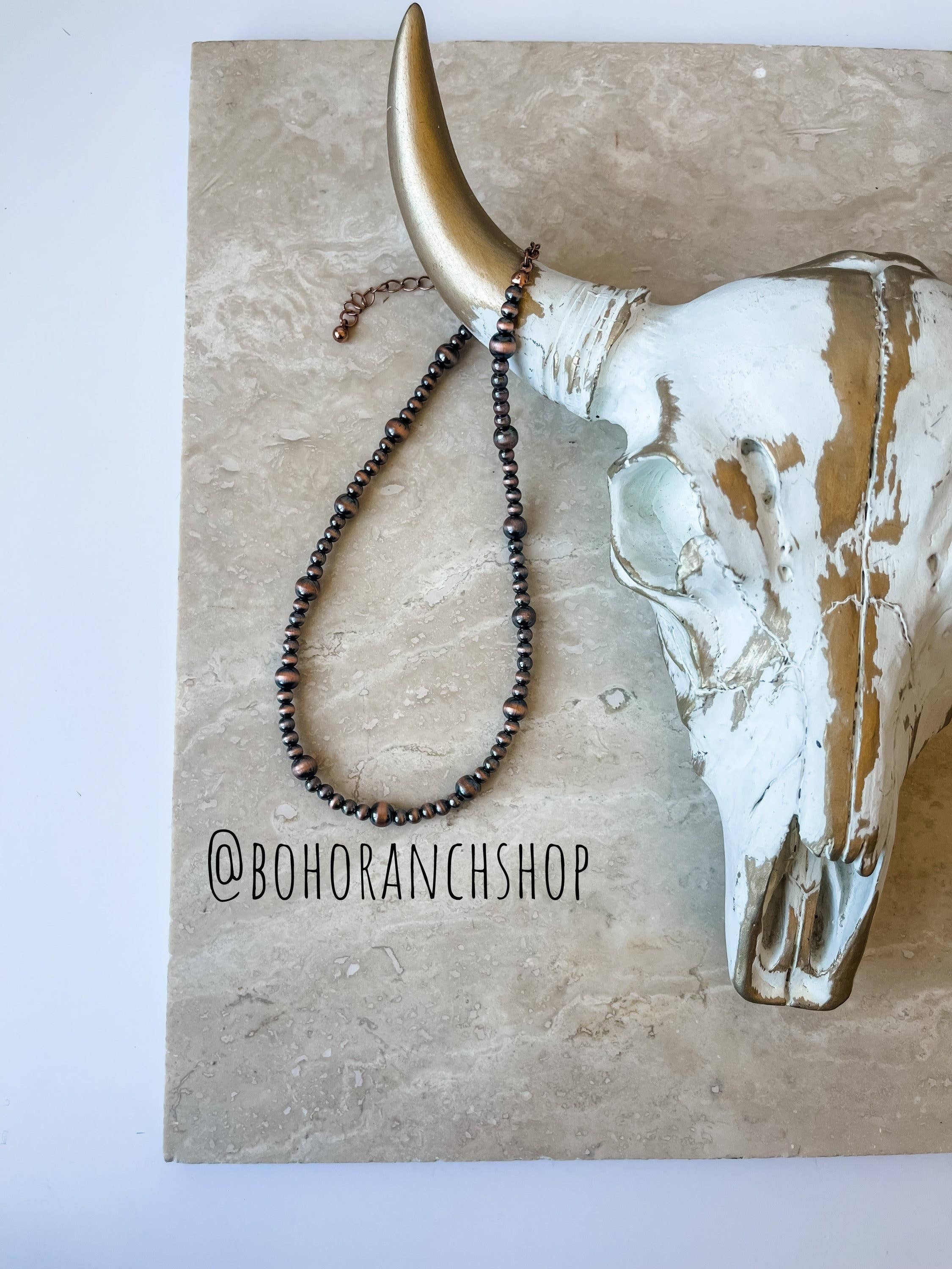 Western Navajo Style Choker Necklace 4mm