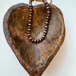 Western Navajo Style Pearl and Bead 14” Necklace