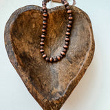 Western Navajo Style Pearl and Bead 14” Necklace