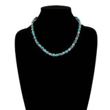 Western Navajo Style Pearl and Bead 18” Necklace