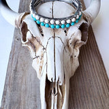 Western Stone, Turquoise Stone Stretch Bracelet
